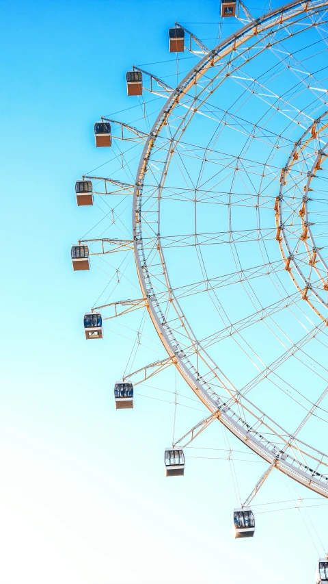 a ferris wheel is shown as a sky background