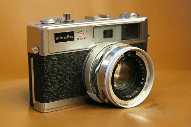 a close up of a camera on a table