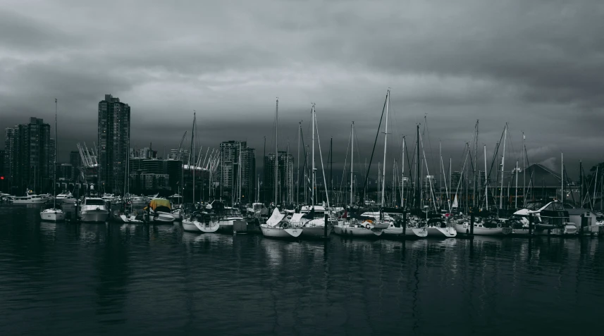 a harbor with many boats parked on it