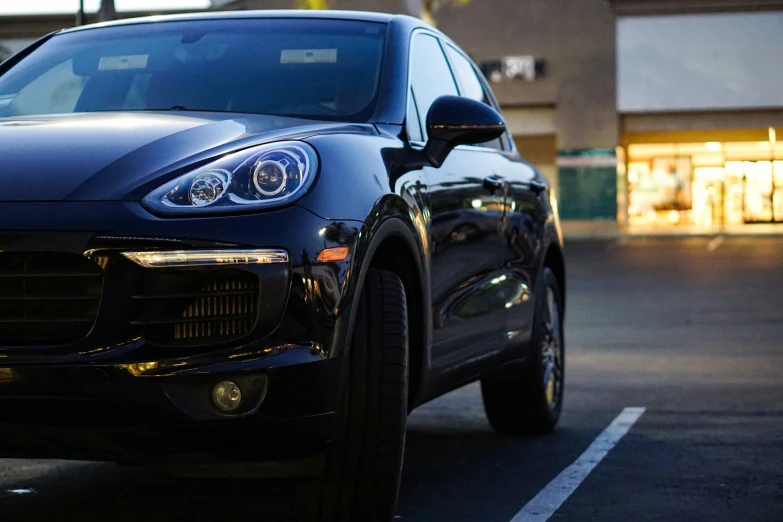 a picture of a car parked in a parking space