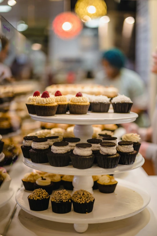 a close up of some cakes and cupcakes