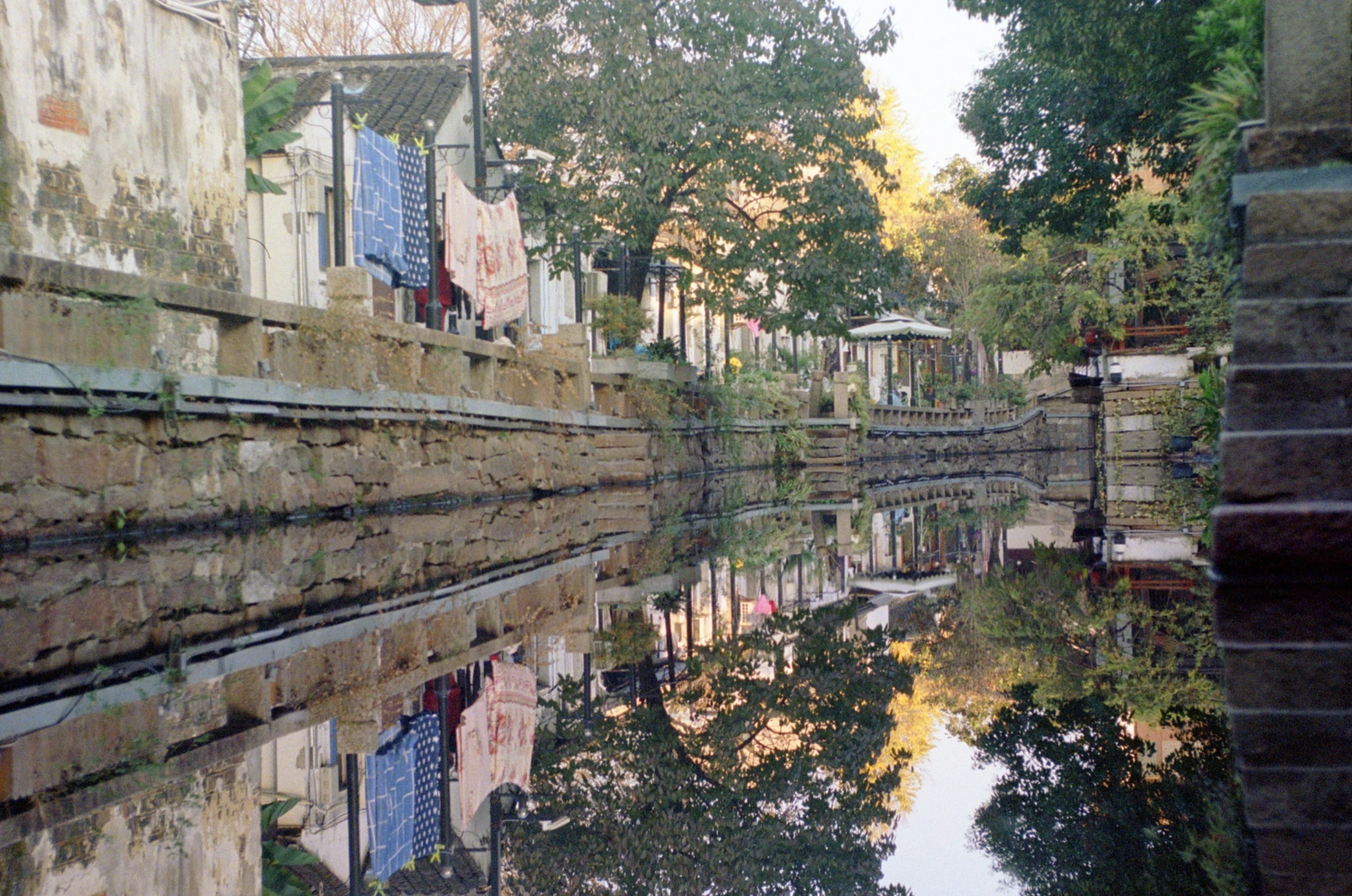 a canal that has some buildings on both sides