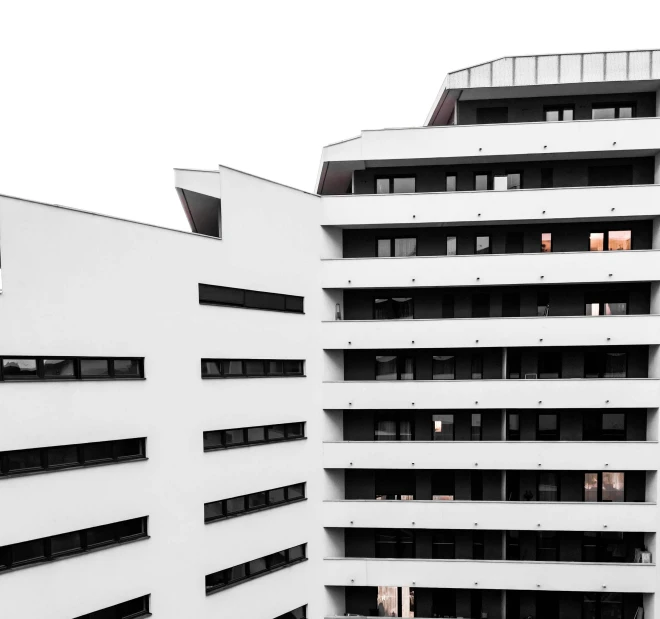 a very large building with many windows in it