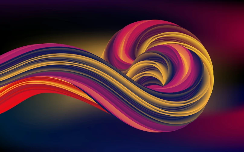 a computer generated image with an wavy shape