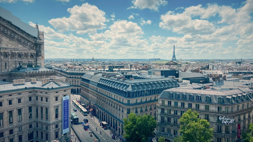 a view over a city from the top of a building