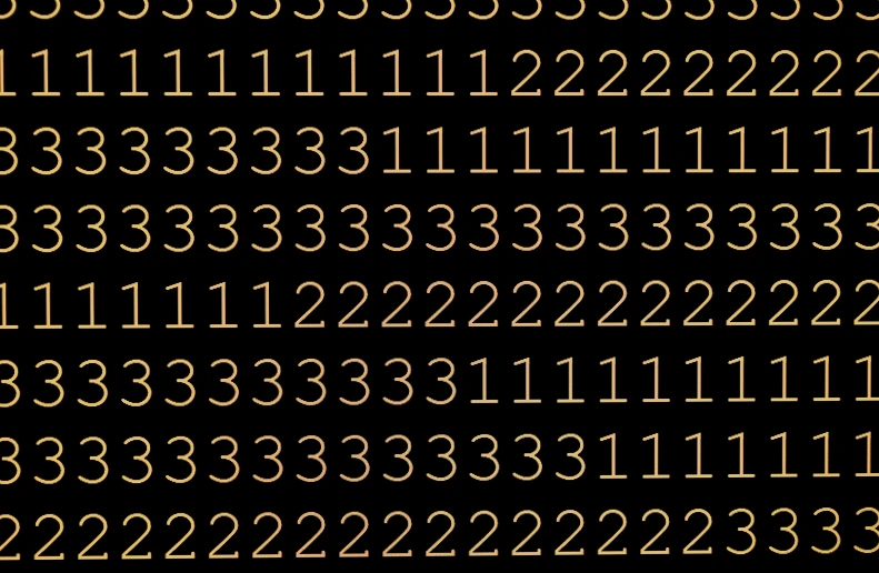 the number line with numbers in the bottom left corner