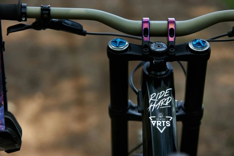 a close up of the handle bar of a bike