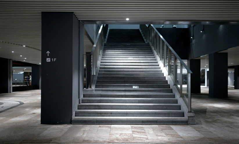 stairs leading to an airport building and a stairway