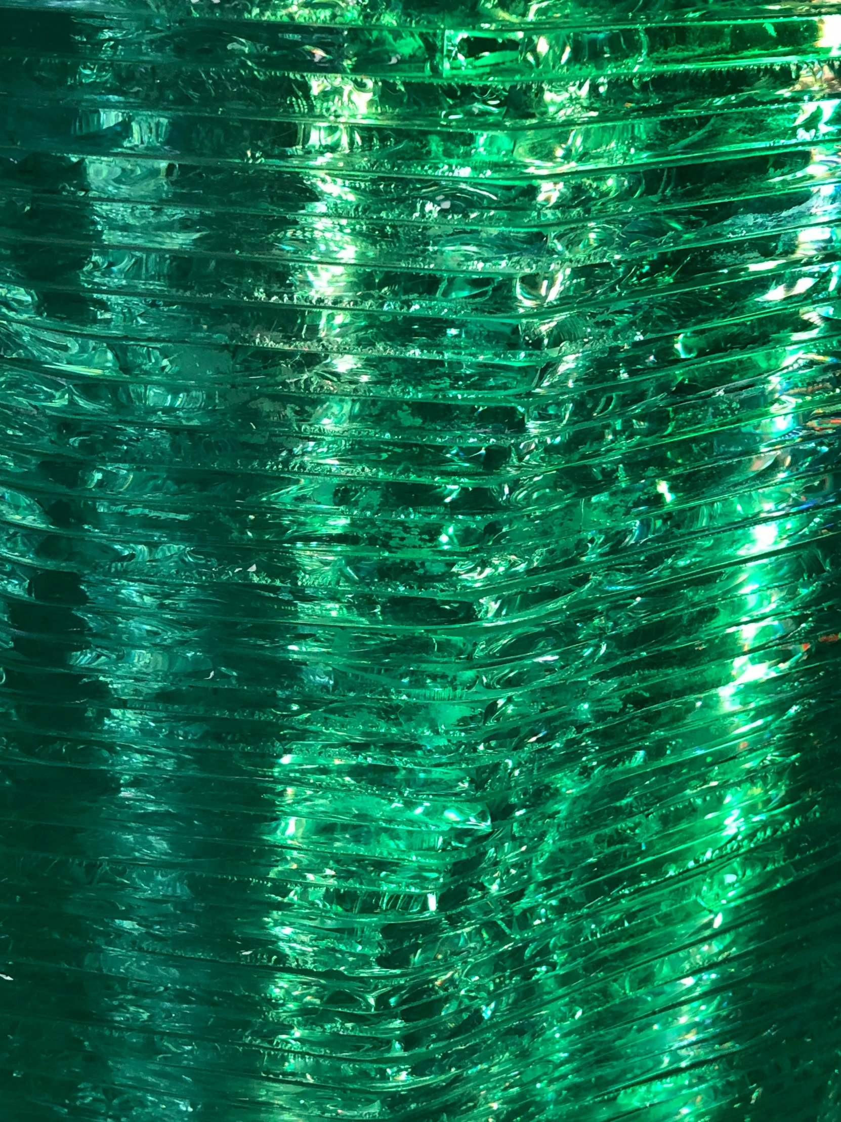 a closeup s of a shiny, metallic object