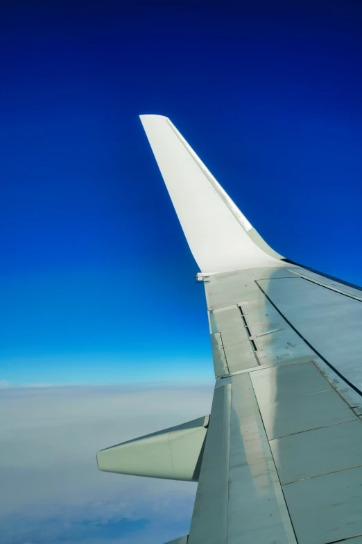 an image of the wing of an airplane taken from above