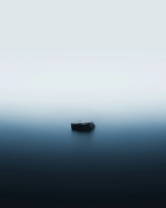 an object floating in the middle of the ocean