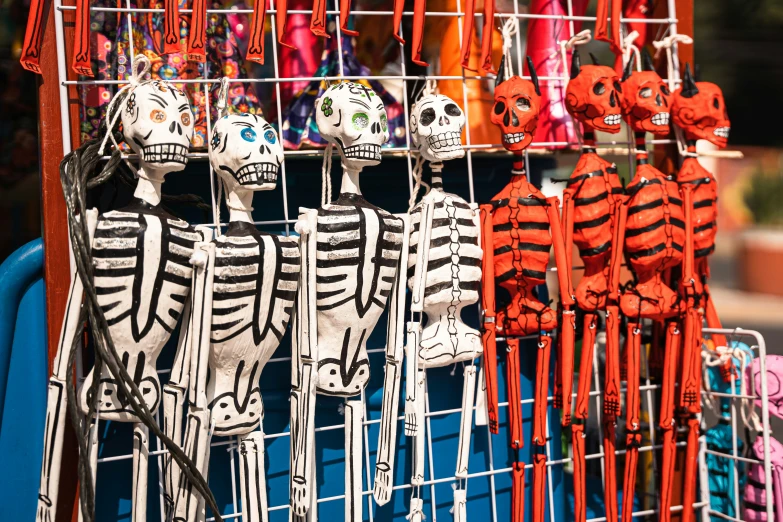 the skeleton key chain in the market is so colorful that they would hang on the rack