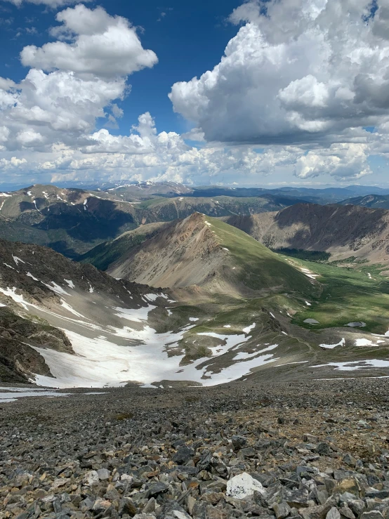 rocky and rocky terrain and a clear sky