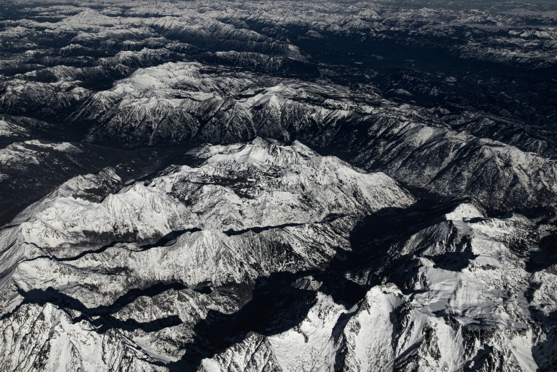 this is an image of the mountains from a plane