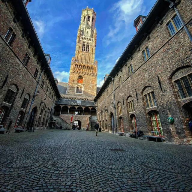 a clock tower sitting inside of a building