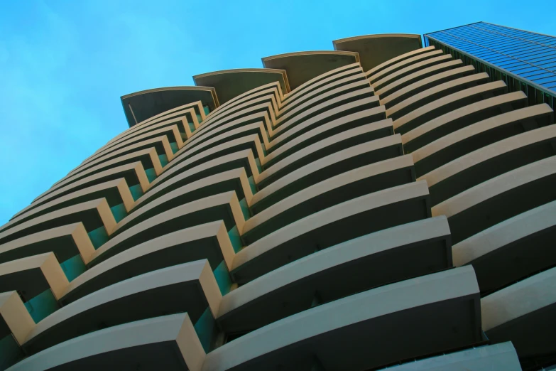 this is a po of an architectural building on the beach