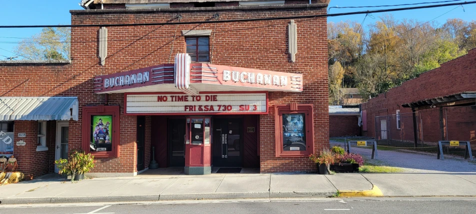 the theater is empty as the weather rolls down