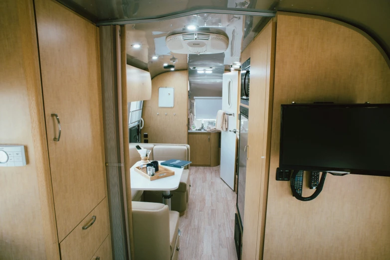 the view from the doorway on an rv