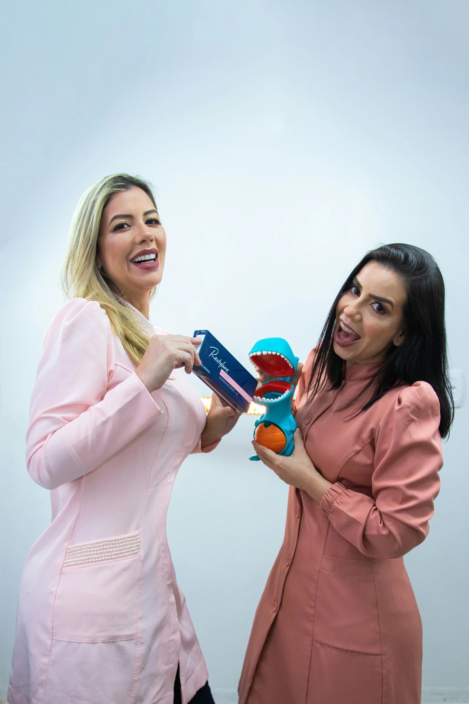 two women are posing for a picture together