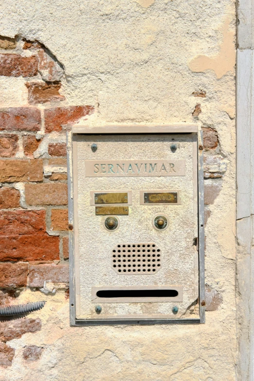 the electronic device is attached to the wall