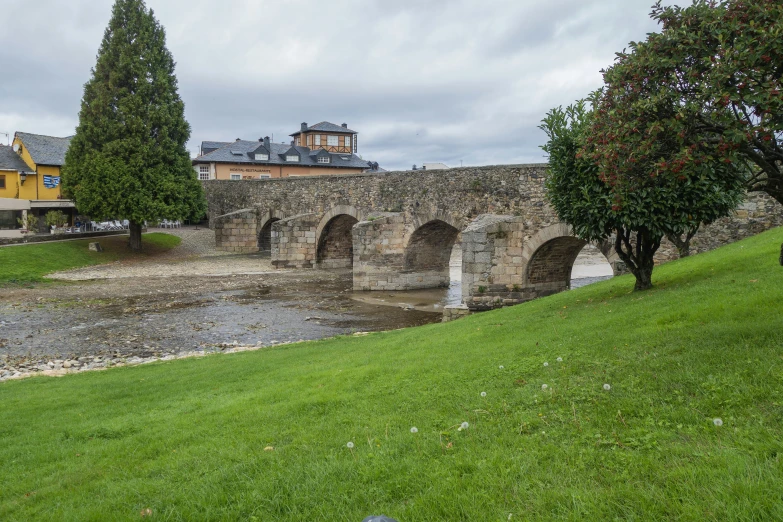 a river that has a bridge on it