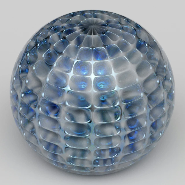 a close up view of a very shiny blue object