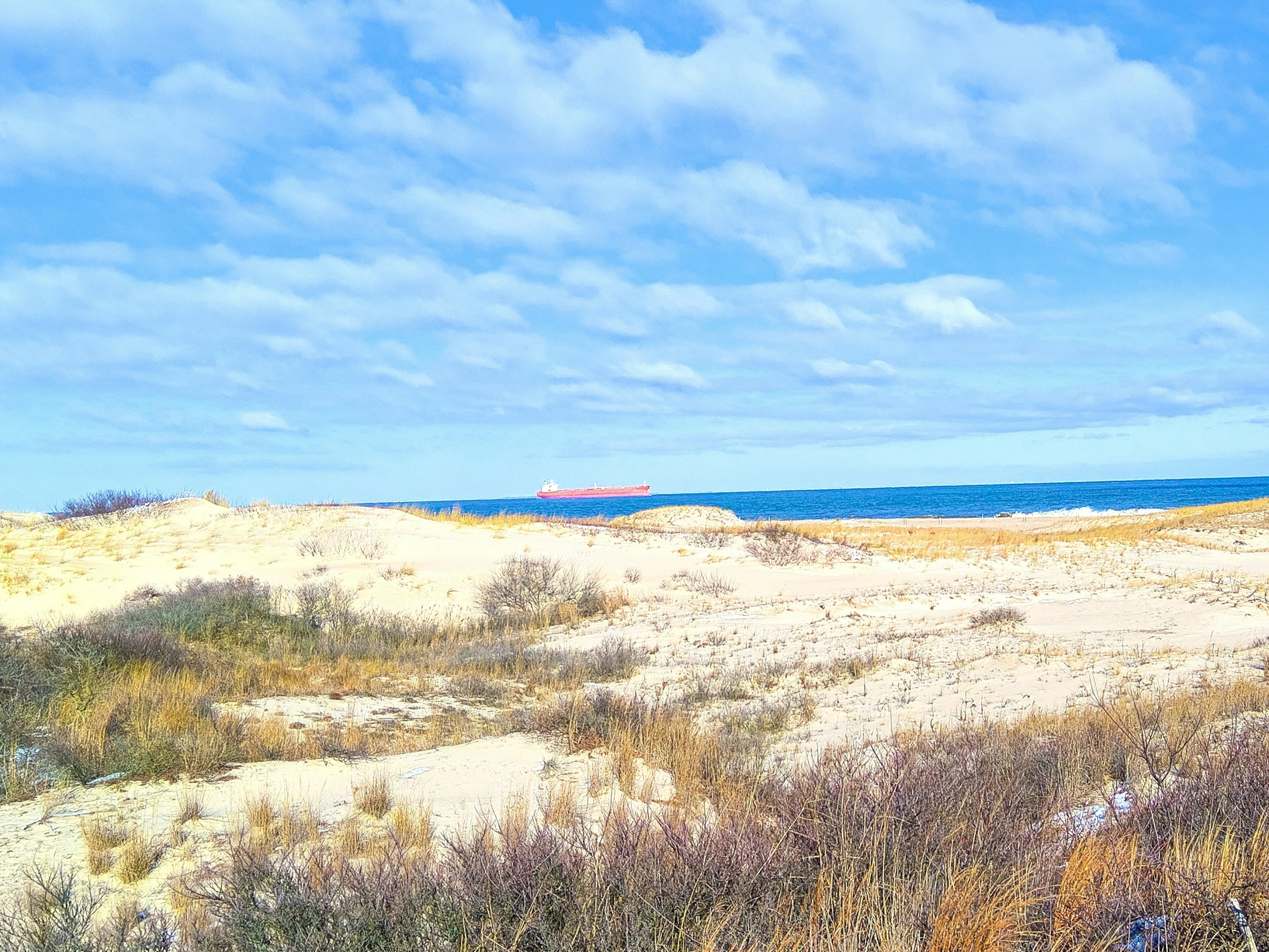 a beach is very close to the ocean