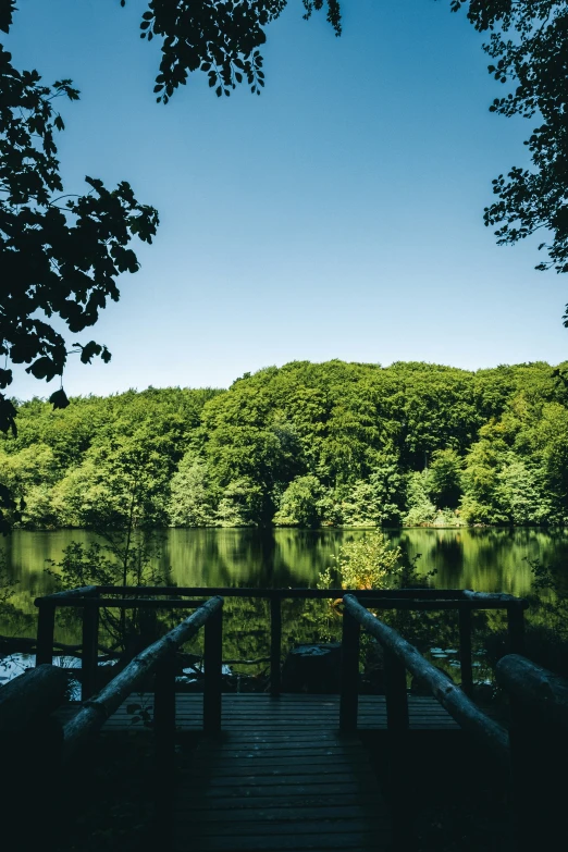 the view of a body of water from the pier