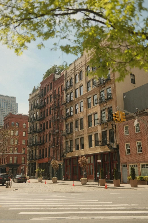 a very large brown building with many windows