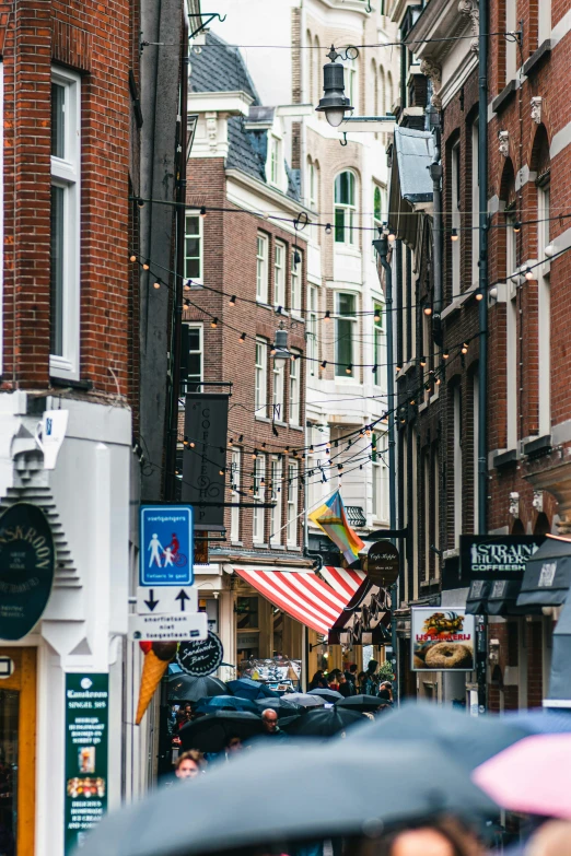 a row of buildings next to each other