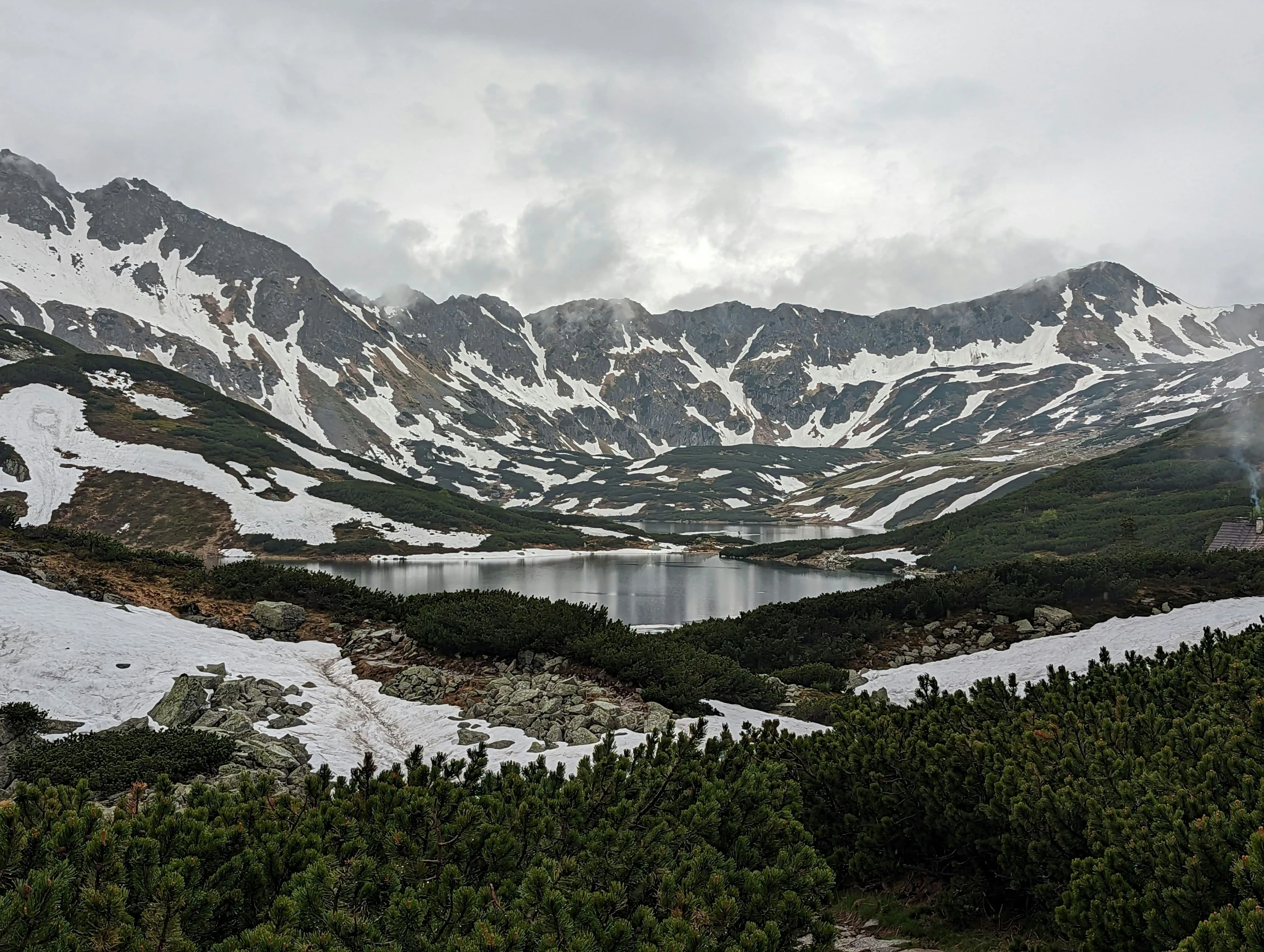 the view from the top of a mountain