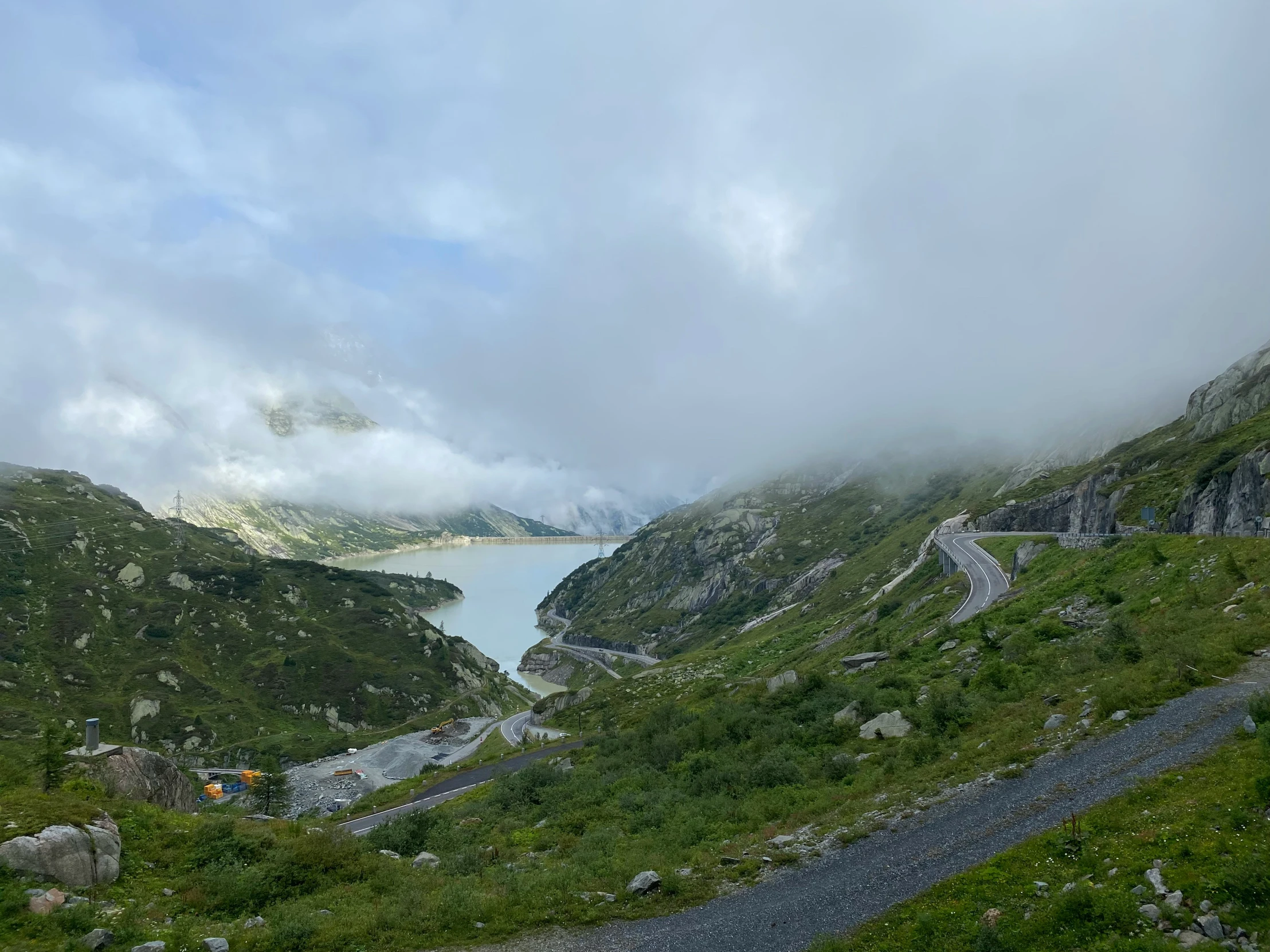 a scenic s looking down the mountain side