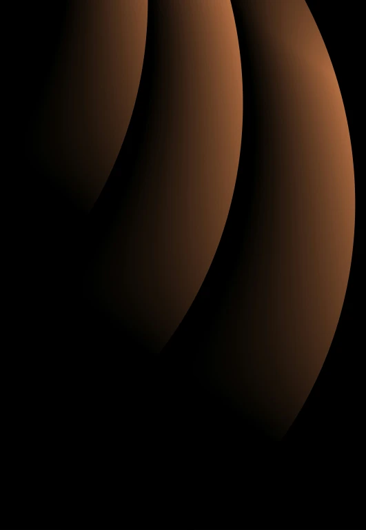 four curves in a straight row, on a dark background