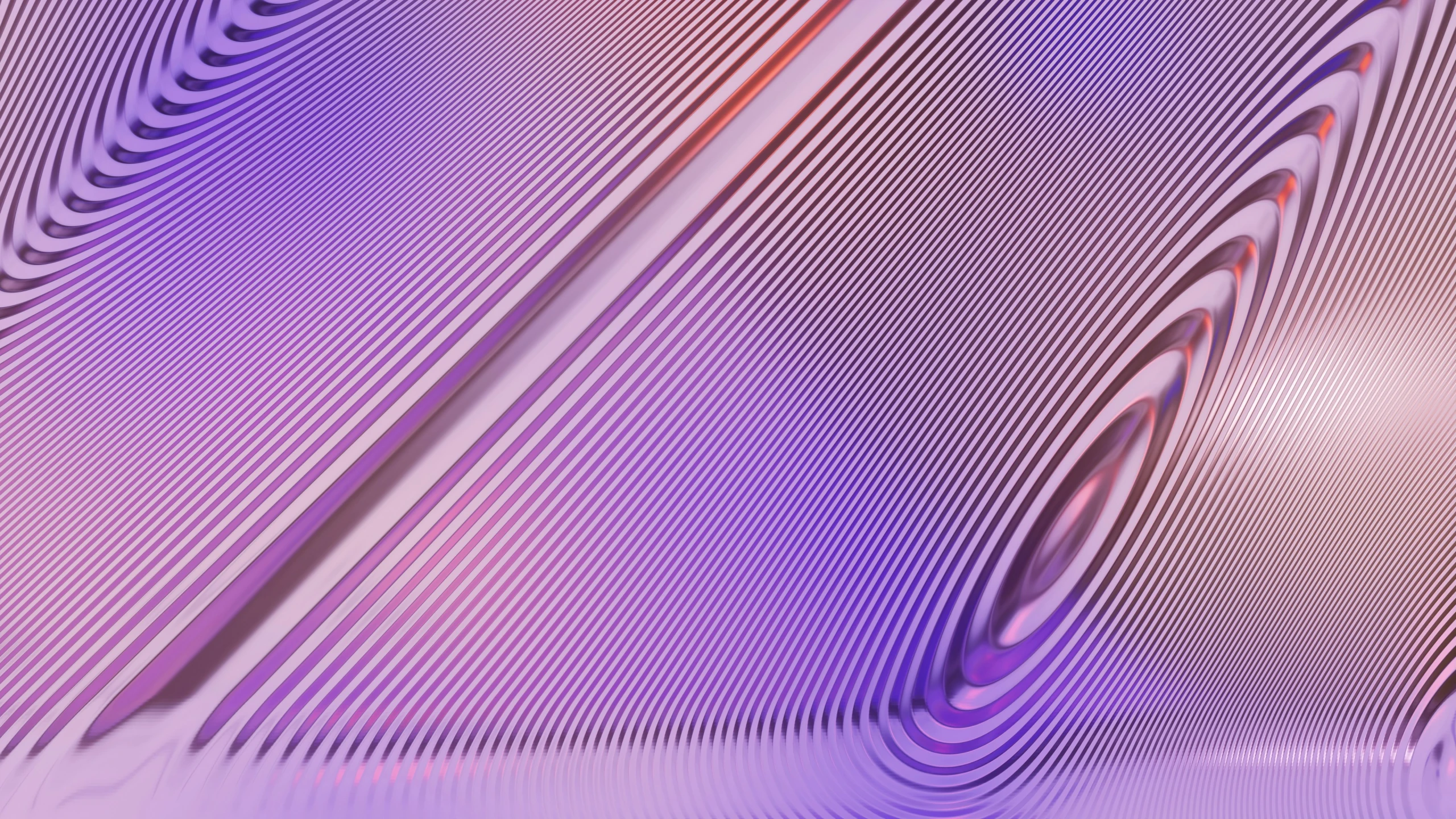 a large pattern of wavy lines in purple