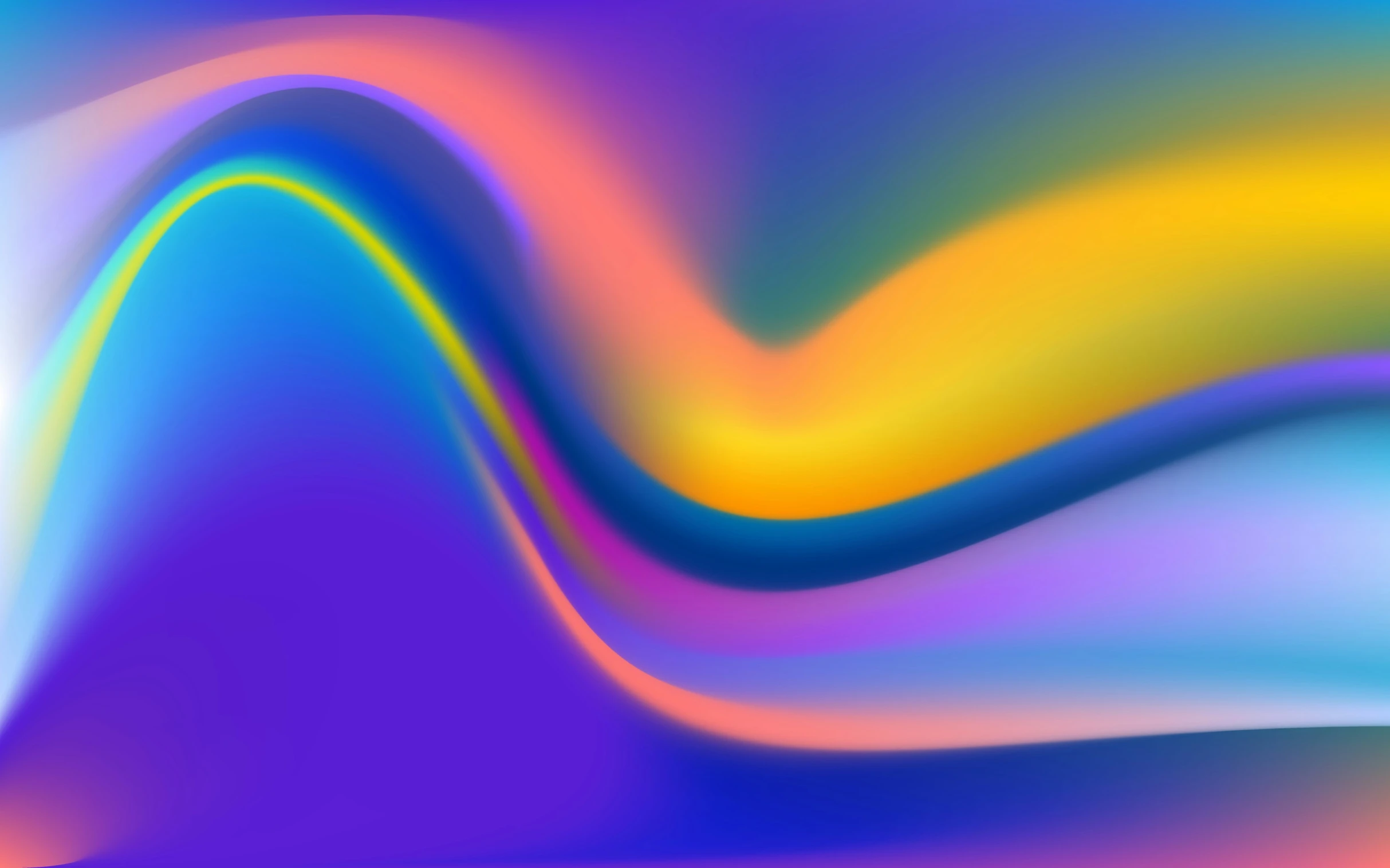 an illustration of bright colored background with waves