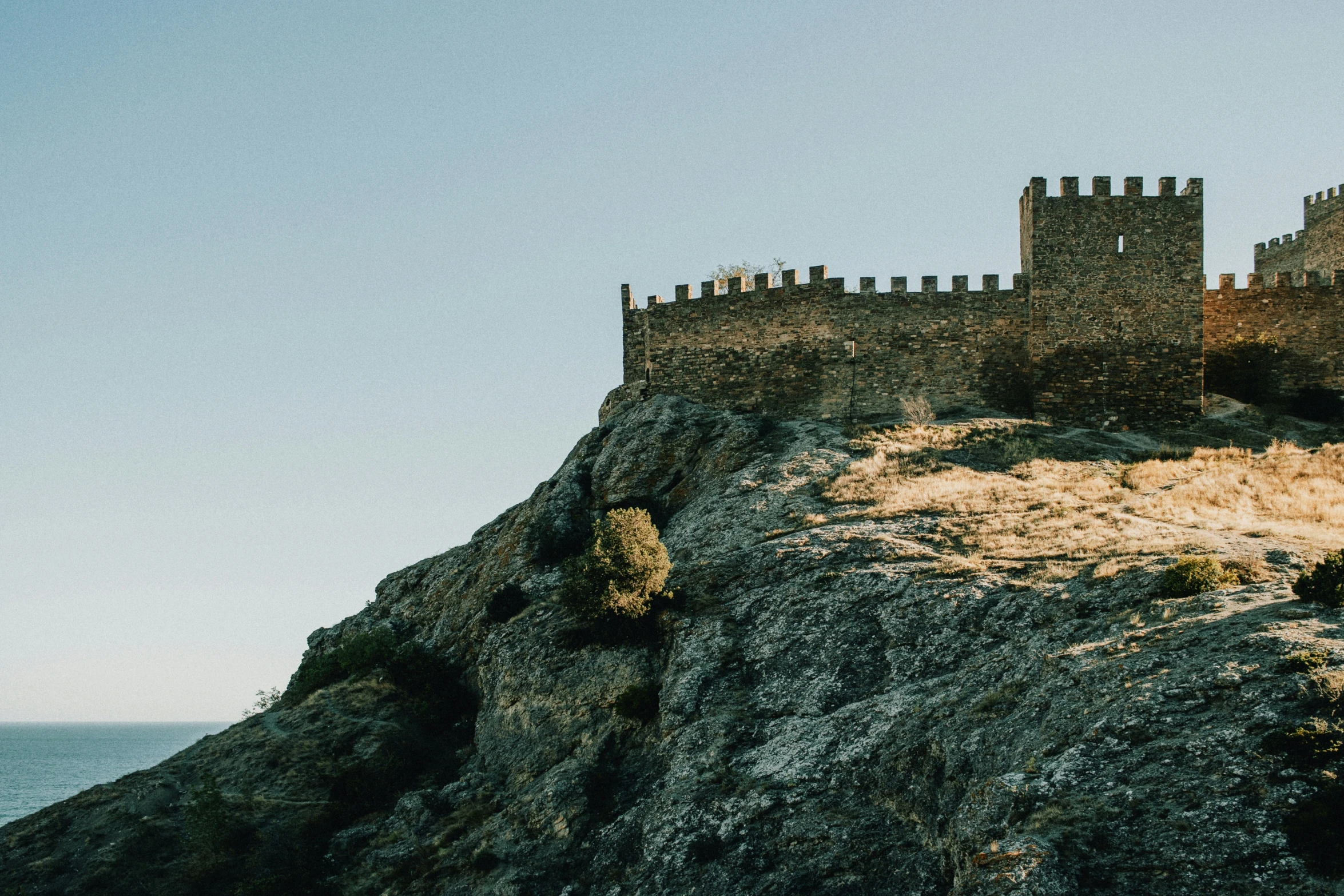 this castle was built on top of the cliff