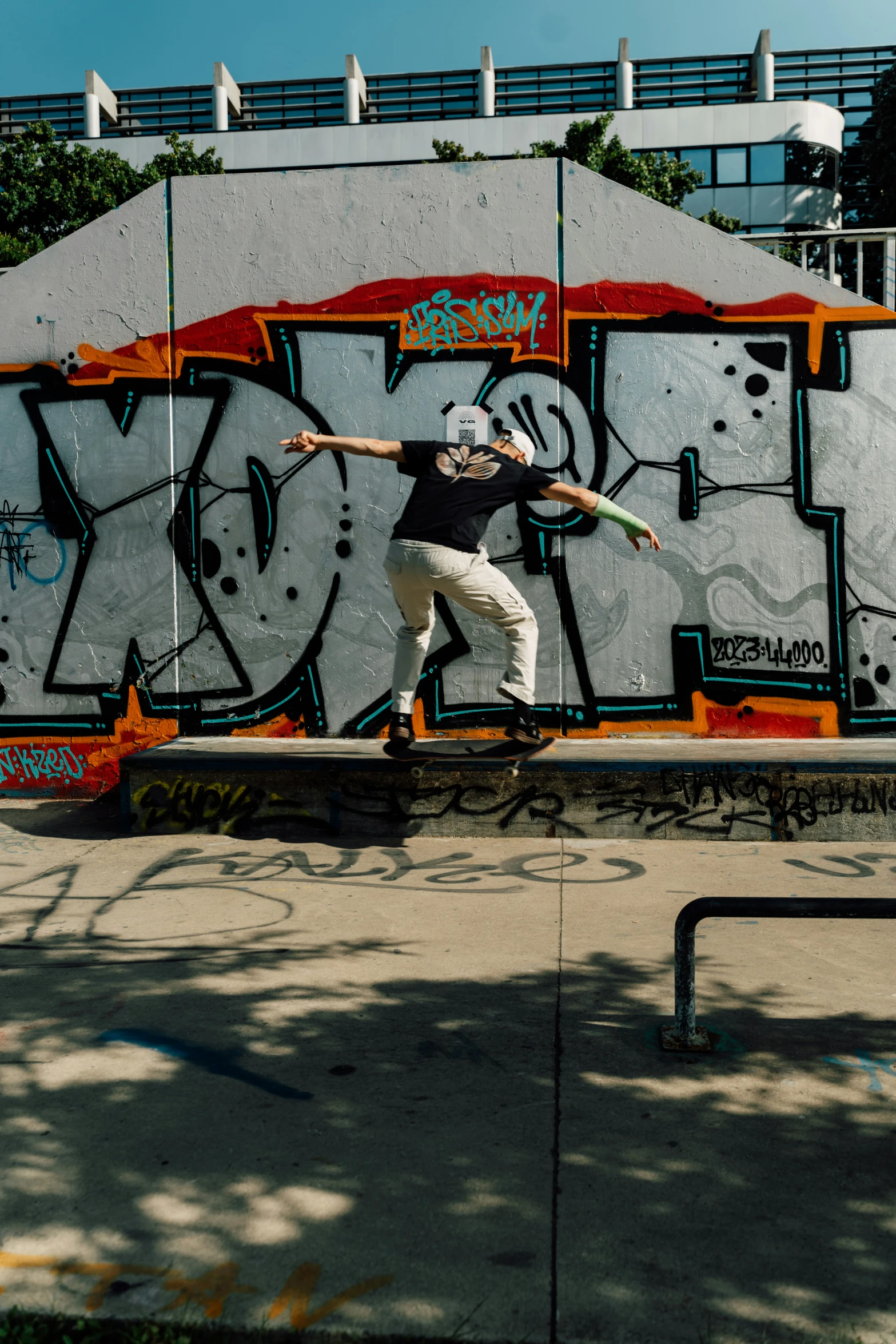 there is a boy doing skateboard tricks on a railing