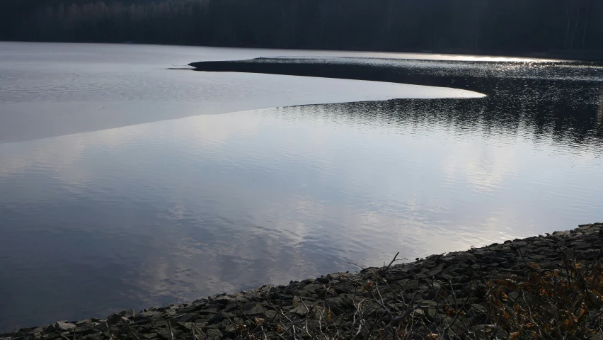 the water is still clean and still calm