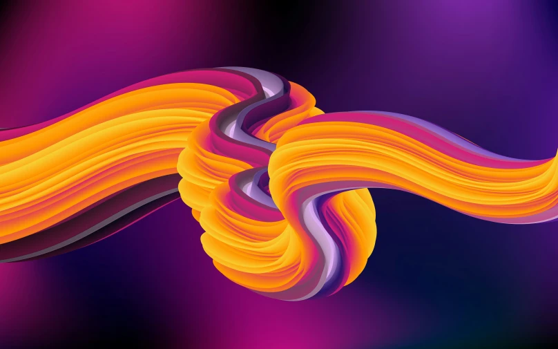 an artistic abstract po of a purple, yellow and orange spiral