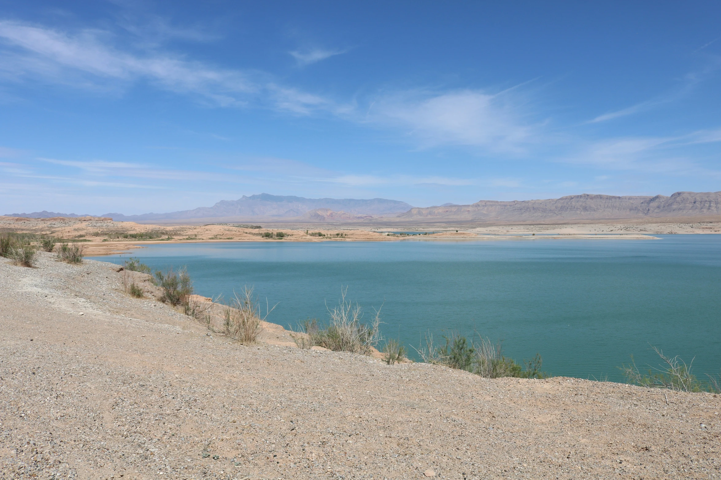 water with mountains in the distance