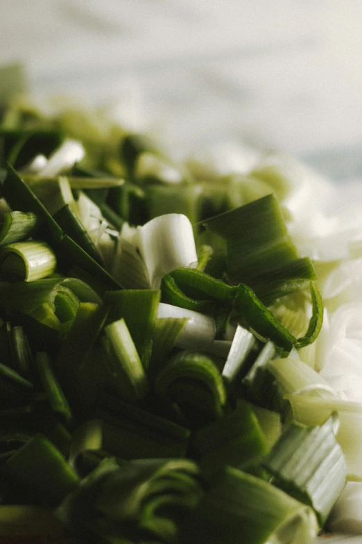 some very chopped up green peppers with toothpicks