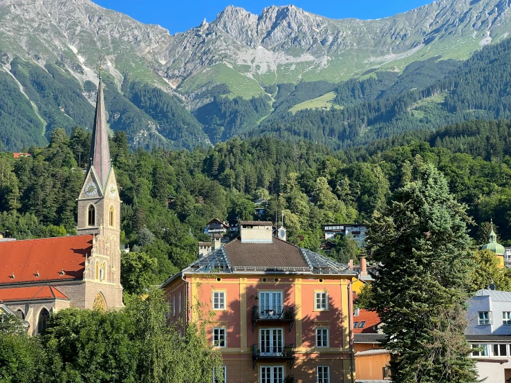 the village of schlee in germany is nestled in the mountains