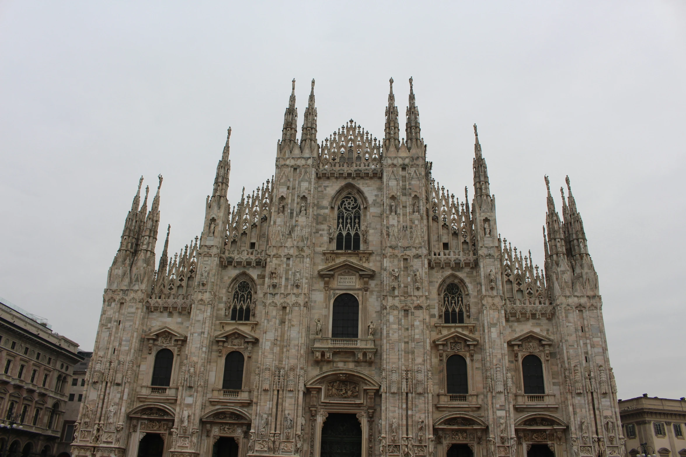 the cathedral is full of stone sculptures