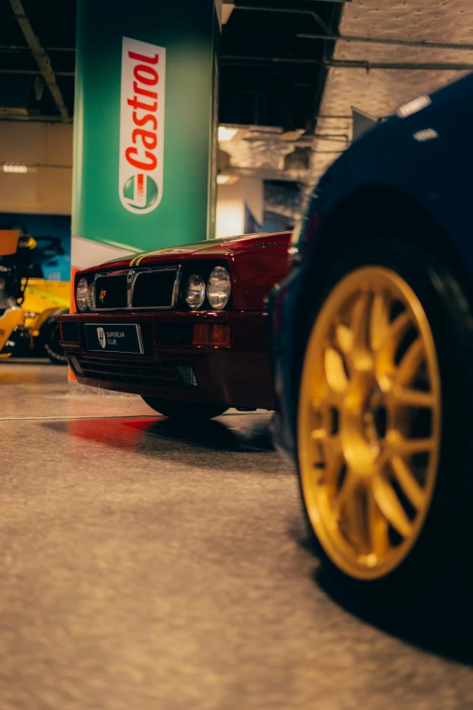 some very nice looking cars in a garage