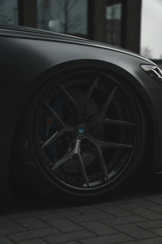 some very nice looking cars wheels in the dark