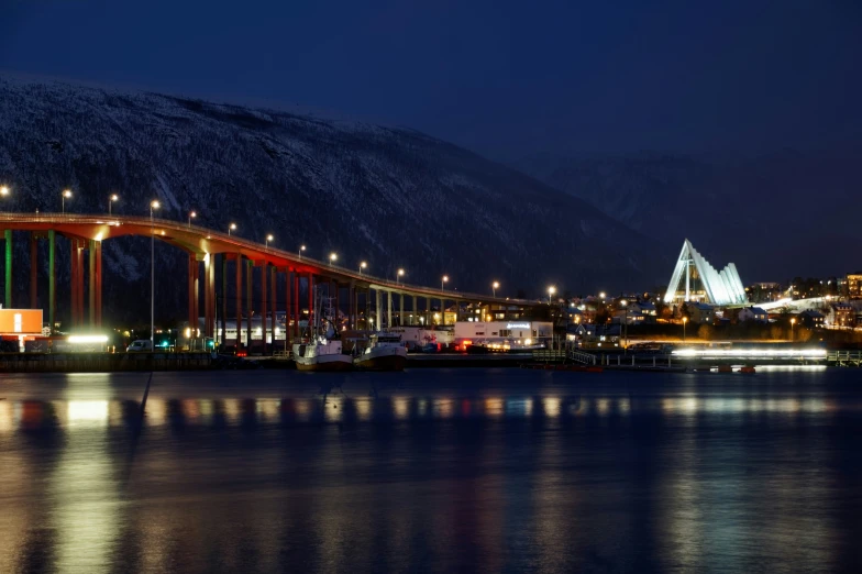 a large bridge over a body of water