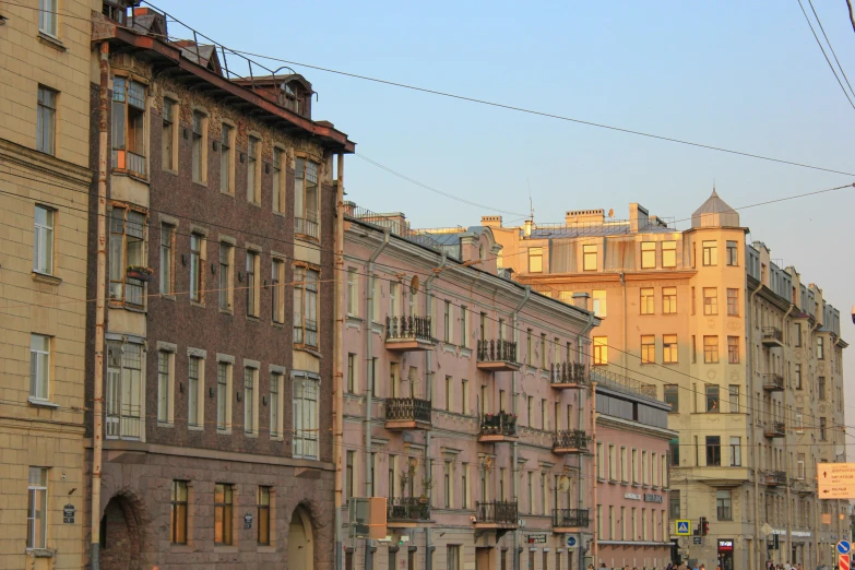 an image of many old buildings on the road