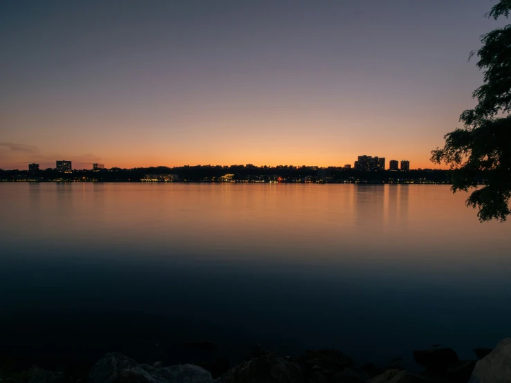 the water at the park is clear and empty