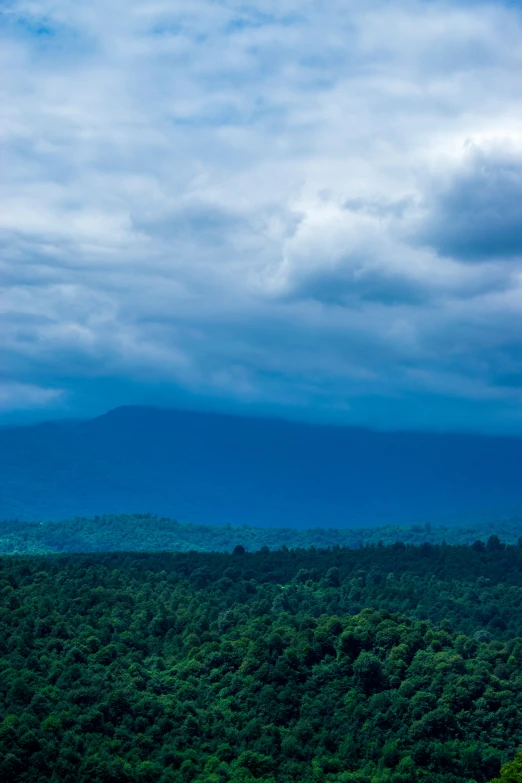 a sky view from an observation point on a cloudy day