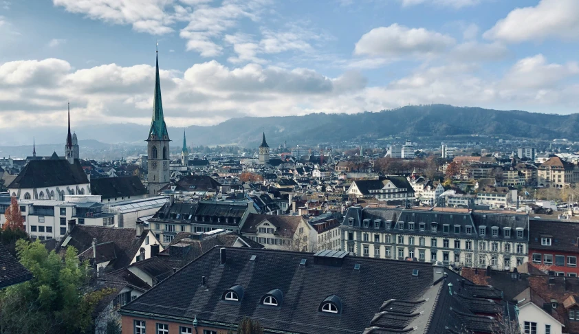 a view over the old city of europe